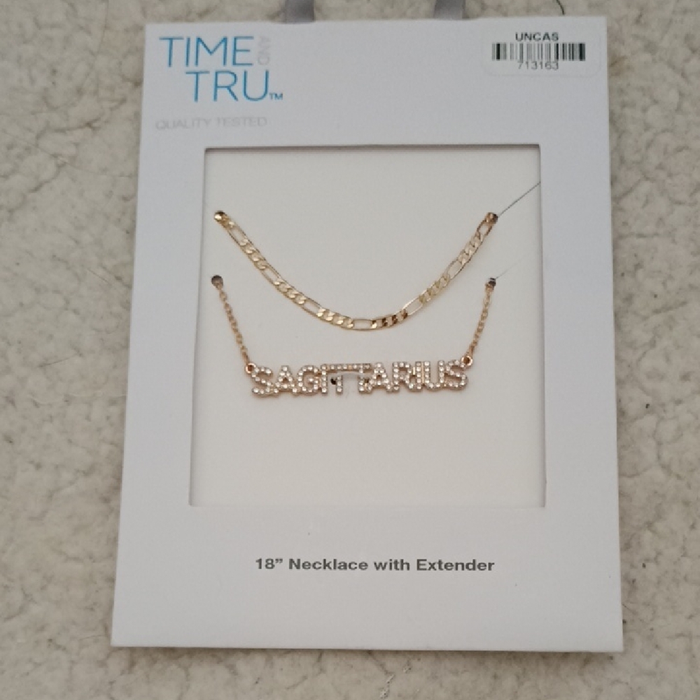Time and Tru Sagittarius Necklace Set